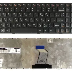Клавиатура для ноутбука Lenovo IdeaPad (Y570) Black, (Black Frame), RU