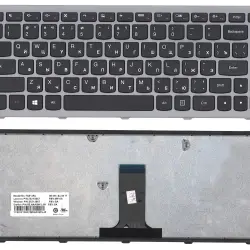 Клавіатура для ноутбука Lenovo IdeaPad (Flex 14, G400s, G405S, S410P, G410S) Black, (Gray Frame) RU