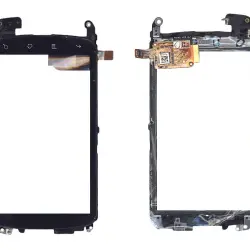 Тачскрін (Сенсорне скло) для смартфону HTC Nexus One чорний с рамкой