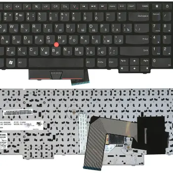 Клавіатура для ноутбука Lenovo ThinkPad Edge (E530, E535, E530C), с указателем (Point Stick) Black, Black Frame, RU