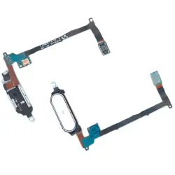 Кнопка HOME в сборе с механизмом и шлейфом для Samsung Galaxy Note 4 N910 біла