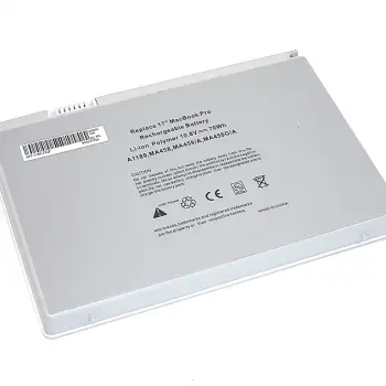 Акумуляторна батарея для ноутбука Apple A1189 MacBook 1189 10.8V Silver 6600mAh OEM