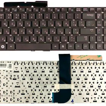 Клавиатура для ноутбука Samsung (QX530, RF510, RF511, SF510, NP-RF510, NP-RF511) Black, (No Frame) RU