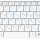 Клавіатура для ноутбука Samsung (Q68, Q70) White RU 2