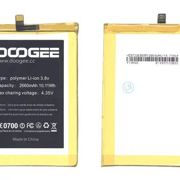 Аккумуляторная батарея для Doogee Y200 F5 3.8V White 2660mAh 10.11Wh
