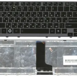 Клавиатура для ноутбука Toshiba Satellite (M600, M640, M645, M650, P740, P745) Black, (Gray Frame) RU