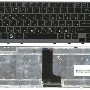 Клавиатура для ноутбука Toshiba Satellite (M600, M640, M645, M650, P740, P745) Black, (Gray Frame) RU