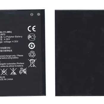Акумуляторна батарея для смартфону Huawei HB476387RBC Honor 3X (G750) 3.8V Black 3000mAh 11.4Wh