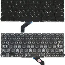 Клавіатура для ноутбука Apple MacBook Pro (A1425) Black, (No Frame), RU (горизонтальный ентер)
