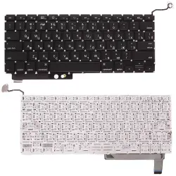 Клавіатура Apple MacBook Pro (A1286) (2011, 2012 года) с подсветкой (Light), Black, (No Frame), с (SD), RU (горизонтальный ентер)