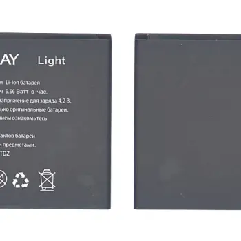 Акумуляторна батарея для смартфону Explay Light 3.7V Black 1800mAh 6.66Wh