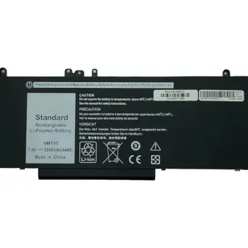 Акумуляторна батарея для ноутбука Dell 6MT4T Latitude 14-E5470 7.4V Black 6000mAh OEM