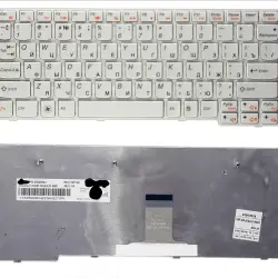 Клавиатура для ноутбука Lenovo IdeaPad (S10-3, S10-3S) White, RU Шлейф вертикальный