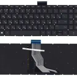 Клавиатура для ноутбука HP (15-BW 250 G6) Black с подсветкой (Light), (No Frame) RU