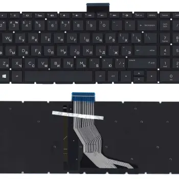 Клавиатура для ноутбука HP (15-BW 250 G6) Black с подсветкой (Light), (No Frame) RU