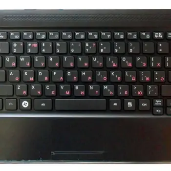 Клавиатура для ноутбука Samsung (N210) Black, (Black TopCase), RU