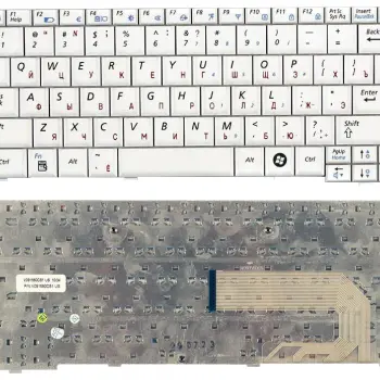 Клавіатура для ноутбука Samsung (N120, N510) White, RU