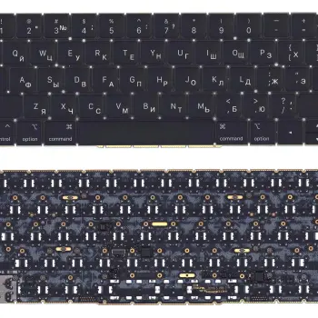 Клавіатура для ноутбука Apple MacBook Pro Retina 13" A1989, (No Frame), RU (плоский Enter)