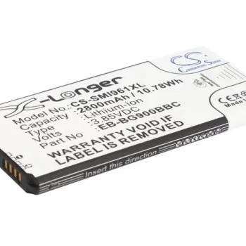 Акумуляторна батарея для смартфону Samsung CS-SMI961XL Galaxy S5 3.85V Black 2800mAh 10.78Wh