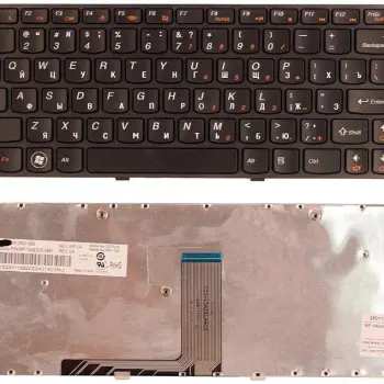 Клавиатура для ноутбука Lenovo IdeaPad (B470, V470) Black, (Black Frame), RU
