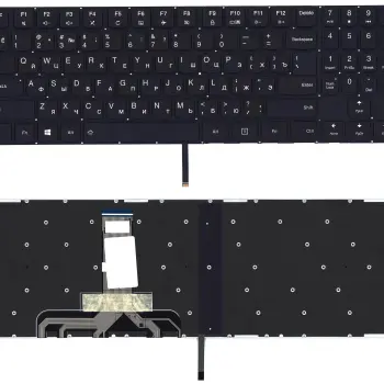 Клавіатура для ноутбука Lenovo Legion (Y520, Y520-15IKB) Black с подсветкой (White Light), (No Frame), RU
