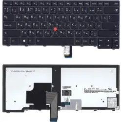 Клавиатура для ноутбука Lenovo ThinkPad Edge (T440, T440P, T440S), с указателем (Point Stick) Black, Black Frame, RU