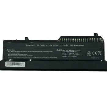 Посилена акумуляторна батарея для ноутбука Dell T114C Vostro 1310 11.1V Black 7800mAh OEM