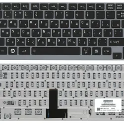 Клавиатура для ноутбука Toshiba Satellite (Z930, U900, U920T, U840, U800) Black, (Gray Frame) RU