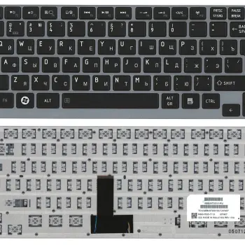 Клавиатура для ноутбука Toshiba Satellite (Z930, U900, U920T, U840, U800) Black, (Gray Frame) RU