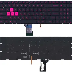 Клавіатура для ноутбука Asus ROG (GL502VM) с подсветкой (Light), Black, (No Frame) RU