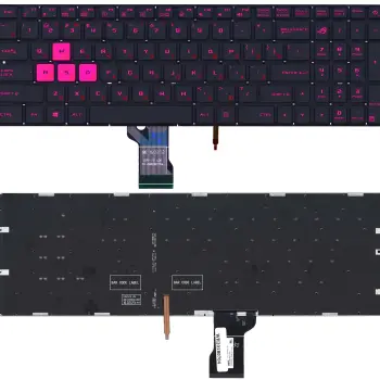 Клавіатура для ноутбука Asus ROG (GL502VM) с подсветкой (Light), Black, (No Frame) RU