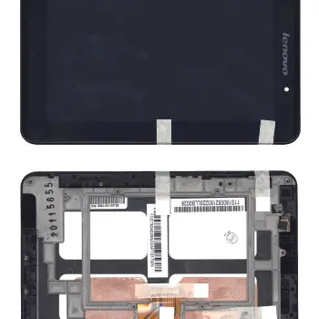 Матрица с тачскрином (модуль) для Lenovo IdeaPad A1-07 черный с рамкой