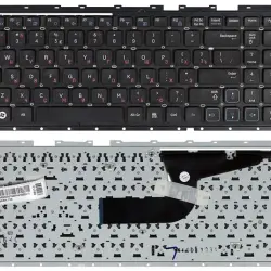 Клавіатура для ноутбука Samsung RF712 с частью корпуса (Corps), Black, (No Frame), RU