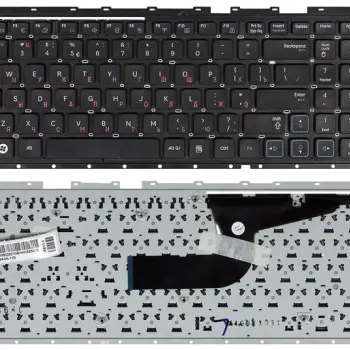 Клавіатура для ноутбука Samsung RF712 с частью корпуса (Corps), Black, (No Frame), RU