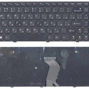 Клавіатура для ноутбука Lenovo IdeaPad (G500, G700), Black, (Black Frame) RU