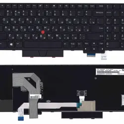 Клавіатура для ноутбука Lenovo Thinkpad (T580) Black, (Black Frame), RU