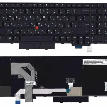 Клавіатура для ноутбука Lenovo Thinkpad (T580) Black, (Black Frame), RU