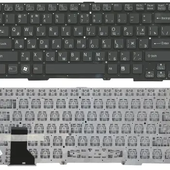 Клавіатура для ноутбука Sony (SVS13) с подсветкой (Light), Black, (No Frame) RU