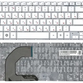 Клавіатура для ноутбука Samsung (Q470) White, (No Frame), RU