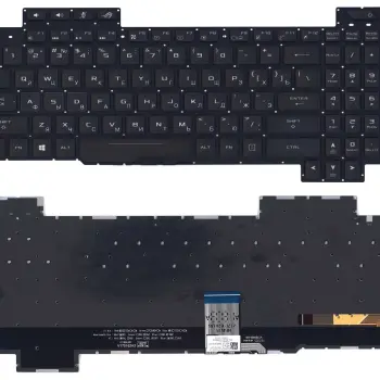 Клавиатура для ноутбука Asus ROG Strix SCAR Edition GL503VS с подсветкой (White Light), Black, (No Frame) RU