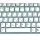 Клавиатура для ноутбука Sony (SVE14A) White, (No Frame) RU Белая с голубым 2