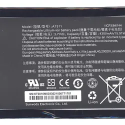 Акумуляторна батарея для планшета Acer KT.0010M.004 Iconia Tab8 A1311 (A1-830) 3.7V Black 4300mAh Orig