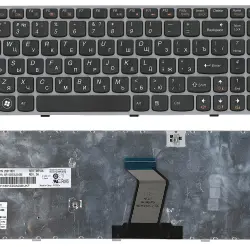 Клавиатура для ноутбука Lenovo IdeaPad (Y570) Black, (Gray Frame), RU