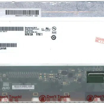 Матриця для ноутбука 8,9", Normal (стандарт), 40 pin (знизу справа), 1024x600, Светодиодная (LED), без креплений, матовая, AU Optronics (AUO), B089AW01 V.0
