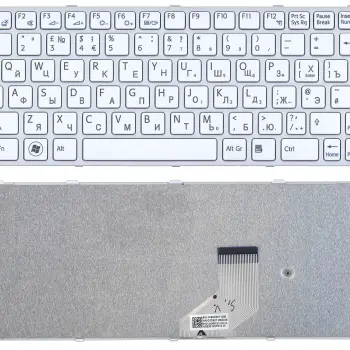 Клавиатура для ноутбука Sony Vaio (SVE11) White, (White Frame) RU