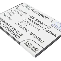 Акумуляторна батарея для смартфону Samsung CS-SMI257XL Galaxy S4 mini GT-I9190 3.7V Black 1900mAh 7.03Wh