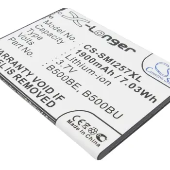 Акумуляторна батарея для смартфону Samsung CS-SMI257XL Galaxy S4 mini GT-I9190 3.7V Black 1900mAh 7.03Wh