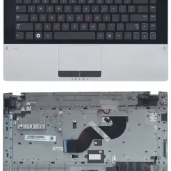 Клавиатура для ноутбука Samsung (RV420) Black, (Gray TopCase), RU