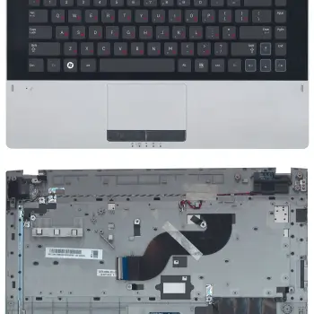 Клавиатура для ноутбука Samsung (RV420) Black, (Gray TopCase), RU