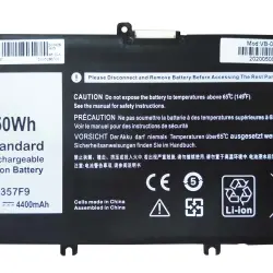 Акумуляторна батарея для ноутбука Dell 357F9 Inspiron 15 7000 11.4V Black 5200mAh OEM